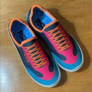 Psudo Women’s Pink, Blue & Orange Sneakers. Size 6